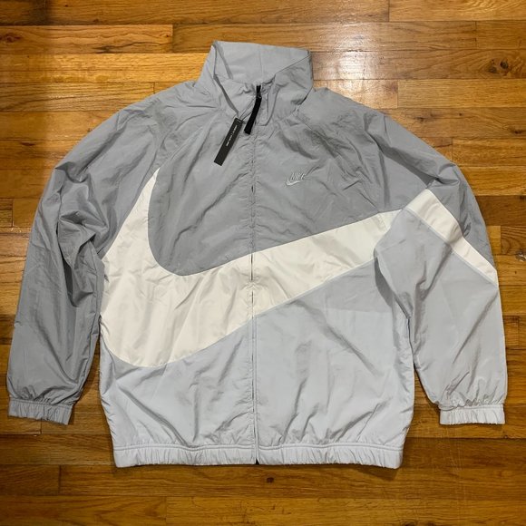 swoosh woven jacket